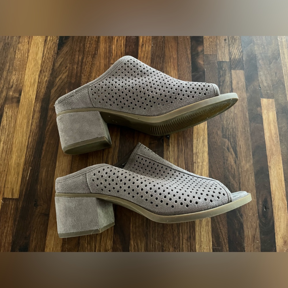 Koolaburra Taupe Perforated Mules